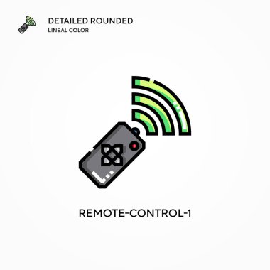 Uzaktan kumandalı vektör simgesi. Modern vektör illüstrasyon kavramları. Düzenlemesi ve kişiselleştirmesi kolay.
