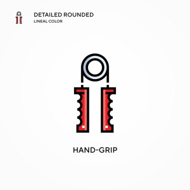 Elle kavrama vektör simgesi. Modern vektör illüstrasyon kavramları. Düzenlemesi ve kişiselleştirmesi kolay.