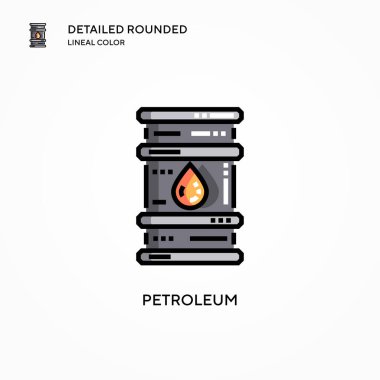 Petrol vektör simgesi. Modern vektör illüstrasyon kavramları. Düzenlemesi ve kişiselleştirmesi kolay.