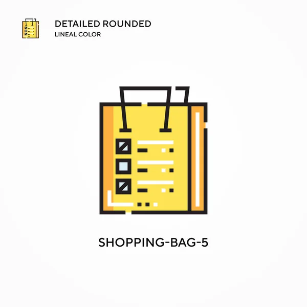 Shopping Bag Vector Icono Conceptos Modernos Ilustración Vectorial Fácil Editar — Vector de stock