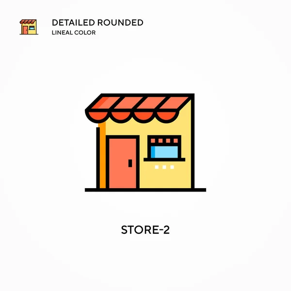 Store Icono Vector Conceptos Modernos Ilustración Vectorial Fácil Editar Personalizar — Vector de stock