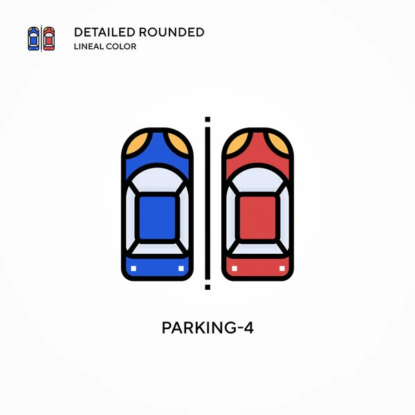 Parking Icono Vector Conceptos Modernos Ilustración Vectorial Fácil Editar Personalizar — Vector de stock