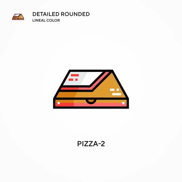 Icono Vector Pizza Conceptos Modernos Ilustración Vectorial Fácil Editar Personalizar — Archivo Imágenes Vectoriales