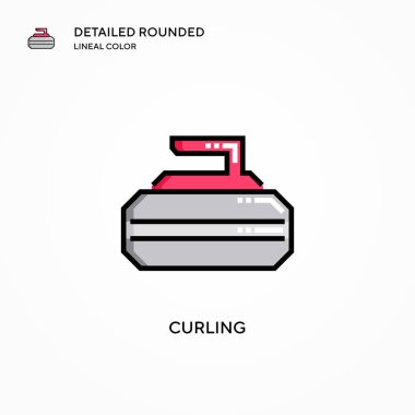 Körling vektör simgesi. Modern vektör illüstrasyon kavramları. Düzenlemesi ve kişiselleştirmesi kolay.