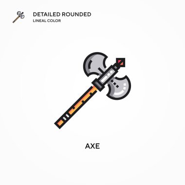 Axe vektör simgesi. Modern vektör illüstrasyon kavramları. Düzenlemesi ve kişiselleştirmesi kolay.