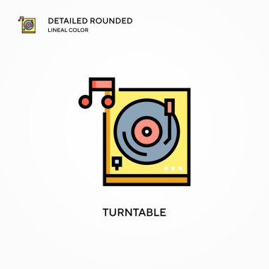 Döndürülebilir vektör simgesi. Modern vektör illüstrasyon kavramları. Düzenlemesi ve kişiselleştirmesi kolay.