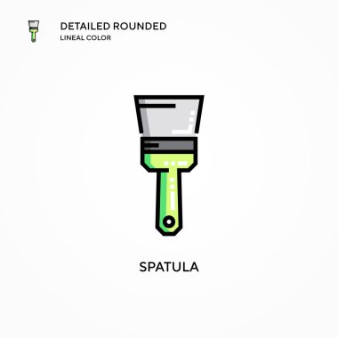 Spatula vektör simgesi. Modern vektör illüstrasyon kavramları. Düzenlemesi ve kişiselleştirmesi kolay.