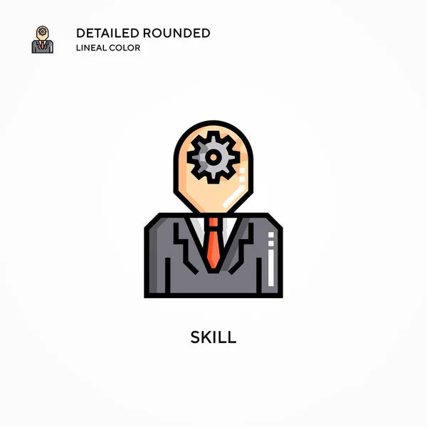 Skill Vector Icon 일러스트 편집하고 맞춤화하기가 — 스톡 벡터