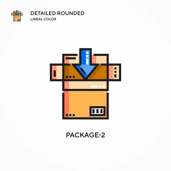 Package Vector Icon Modern Vector Illustration Concepts Easy Edit Customize — Stock Vector