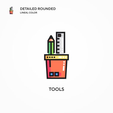 Araç vektör simgesi. Modern vektör illüstrasyon kavramları. Düzenlemesi ve kişiselleştirmesi kolay.