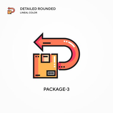 Paket-3 vektör simgesi. Modern vektör illüstrasyon kavramları. Düzenlemesi ve kişiselleştirmesi kolay.