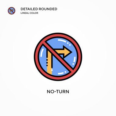 Dönüşü olmayan vektör simgesi. Modern vektör illüstrasyon kavramları. Düzenlemesi ve kişiselleştirmesi kolay.