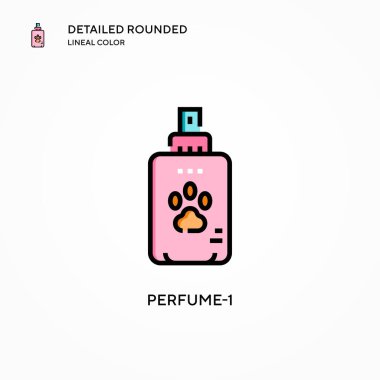 Parfüm-1 vektör simgesi. Modern vektör illüstrasyon kavramları. Düzenlemesi ve kişiselleştirmesi kolay.