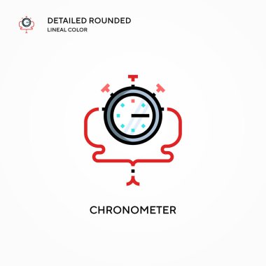 Kronometre vektör simgesi. Modern vektör illüstrasyon kavramları. Düzenlemesi ve kişiselleştirmesi kolay.
