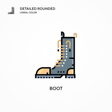 Önyükleme vektör simgesi. Modern vektör illüstrasyon kavramları. Düzenlemesi ve kişiselleştirmesi kolay.