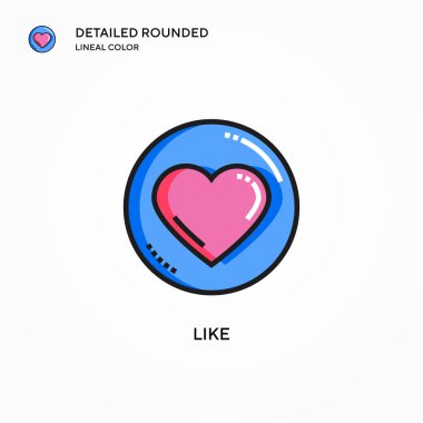 Vektör simgesi gibi. Modern vektör illüstrasyon kavramları. Düzenlemesi ve kişiselleştirmesi kolay.