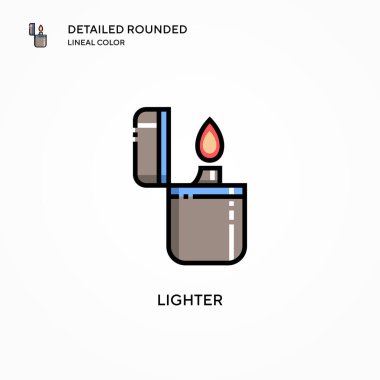 Daha hafif vektör simgesi. Modern vektör illüstrasyon kavramları. Düzenlemesi ve kişiselleştirmesi kolay.