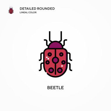 Böcek vektör simgesi. Modern vektör illüstrasyon kavramları. Düzenlemesi ve kişiselleştirmesi kolay.