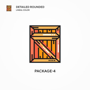Paket-4 vektör simgesi. Modern vektör illüstrasyon kavramları. Düzenlemesi ve kişiselleştirmesi kolay.