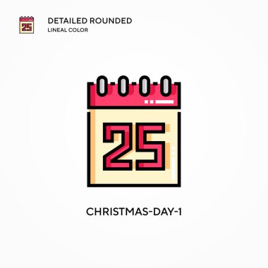 Noel-1 vektör ikonu. Modern vektör illüstrasyon kavramları. Düzenlemesi ve kişiselleştirmesi kolay.