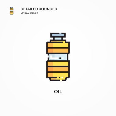 Yağ vektör simgesi. Modern vektör illüstrasyon kavramları. Düzenlemesi ve kişiselleştirmesi kolay.
