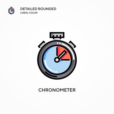 Kronometre vektör simgesi. Modern vektör illüstrasyon kavramları. Düzenlemesi ve kişiselleştirmesi kolay.