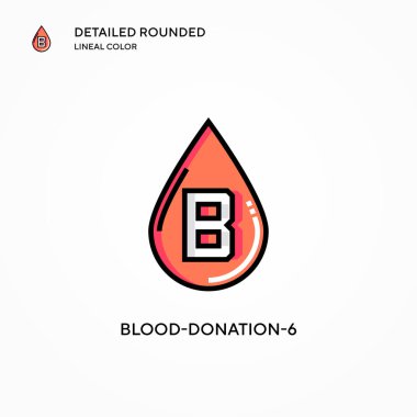 Kan bağışı-6 vektör ikonu. Modern vektör illüstrasyon kavramları. Düzenlemesi ve kişiselleştirmesi kolay.