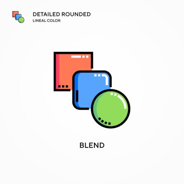 Vektör simgesini karıştır. Modern vektör illüstrasyon kavramları. Düzenlemesi ve kişiselleştirmesi kolay.