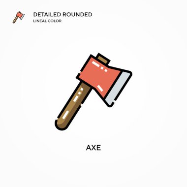 Axe vektör simgesi. Modern vektör illüstrasyon kavramları. Düzenlemesi ve kişiselleştirmesi kolay.