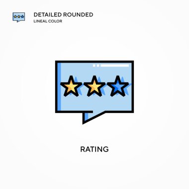 Beğeni vektörü simgesi. Modern vektör illüstrasyon kavramları. Düzenlemesi ve kişiselleştirmesi kolay.