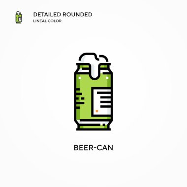 Bira kutusu vektör simgesi. Modern vektör illüstrasyon kavramları. Düzenlemesi ve kişiselleştirmesi kolay.