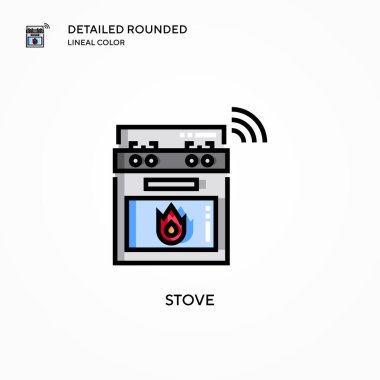 Soba vektör simgesi. Modern vektör illüstrasyon kavramları. Düzenlemesi ve kişiselleştirmesi kolay.