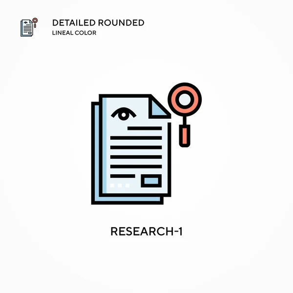 Research-1 vector icon. Modern vector illustration concepts. Easy to edit and customize.