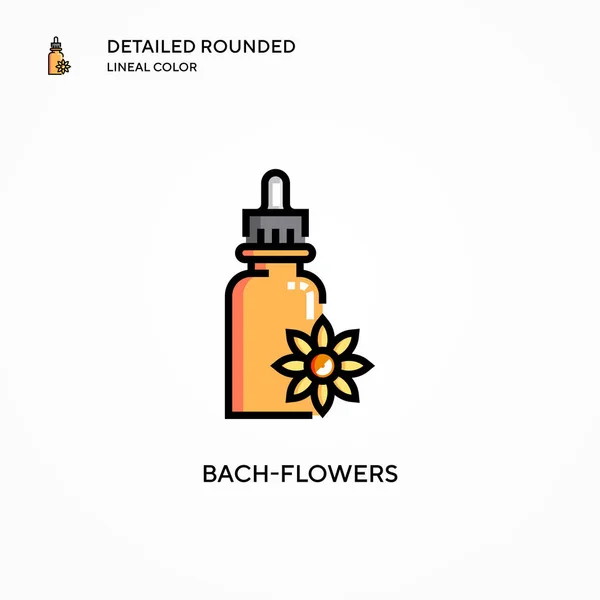 Bach-flower vektör simgesi. Modern vektör illüstrasyon kavramları. Düzenlemesi ve kişiselleştirmesi kolay.