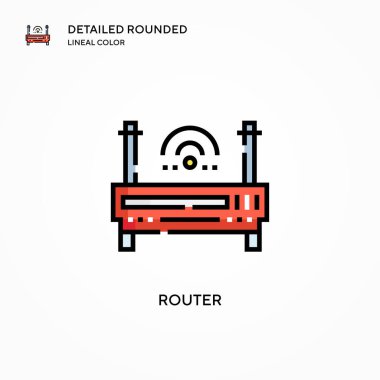 Yönlendirici vektör simgesi. Modern vektör illüstrasyon kavramları. Düzenlemesi ve kişiselleştirmesi kolay.
