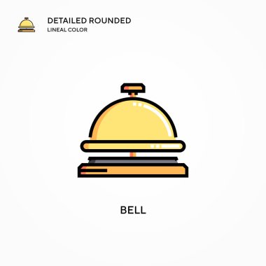 Çan vektör simgesi. Modern vektör illüstrasyon kavramları. Düzenlemesi ve kişiselleştirmesi kolay.