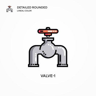 Vana-1 vektör simgesi. Modern vektör illüstrasyon kavramları. Düzenlemesi ve kişiselleştirmesi kolay.