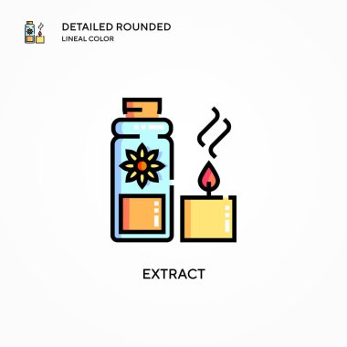 Vektör simgesini çıkart. Modern vektör illüstrasyon kavramları. Düzenlemesi ve kişiselleştirmesi kolay.