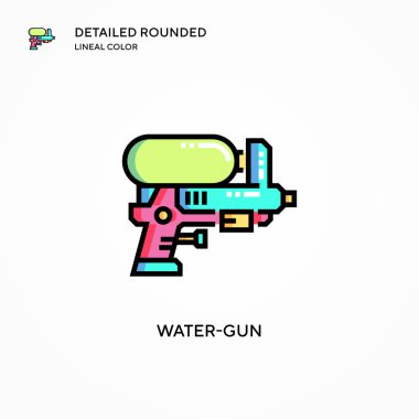 Su tabancası vektör simgesi. Modern vektör illüstrasyon kavramları. Düzenlemesi ve kişiselleştirmesi kolay.