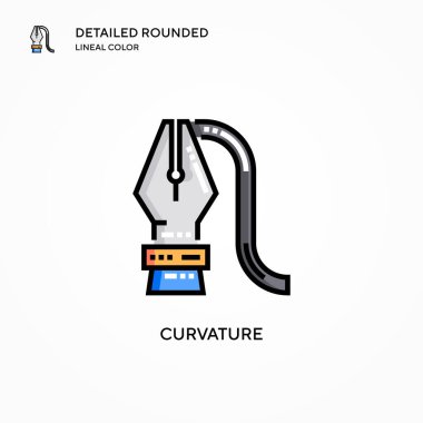 Eğim vektör simgesi. Modern vektör illüstrasyon kavramları. Düzenlemesi ve kişiselleştirmesi kolay.