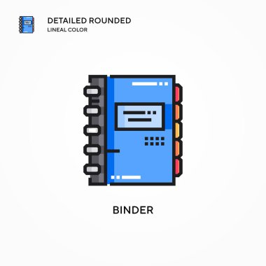 Bağlayıcı vektör simgesi. Modern vektör illüstrasyon kavramları. Düzenlemesi ve kişiselleştirmesi kolay.