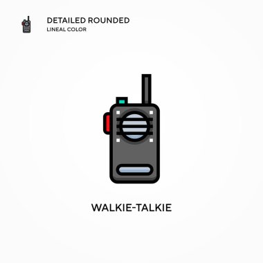 Telsiz vektör simgesi. Modern vektör illüstrasyon kavramları. Düzenlemesi ve kişiselleştirmesi kolay.