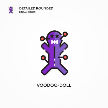 Voodoo-bebek vektör ikonu. Modern vektör illüstrasyon kavramları. Düzenlemesi ve kişiselleştirmesi kolay.