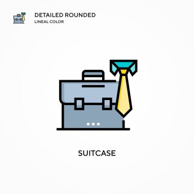 Çanta vektör simgesi. Modern vektör illüstrasyon kavramları. Düzenlemesi ve kişiselleştirmesi kolay.