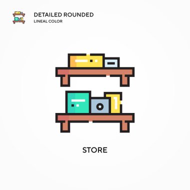 Vektör simgesini kaydet. Modern vektör illüstrasyon kavramları. Düzenlemesi ve kişiselleştirmesi kolay.