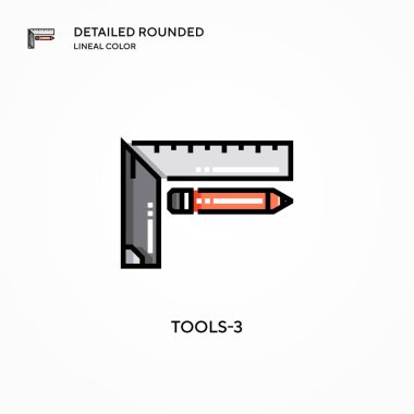 Araç 3 vektör simgesi. Modern vektör illüstrasyon kavramları. Düzenlemesi ve kişiselleştirmesi kolay.