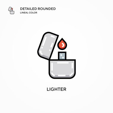 Daha hafif vektör simgesi. Modern vektör illüstrasyon kavramları. Düzenlemesi ve kişiselleştirmesi kolay.