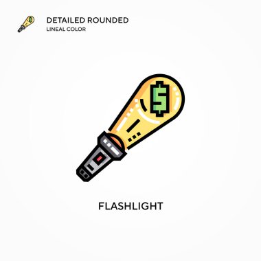 El feneri vektör simgesi. Modern vektör illüstrasyon kavramları. Düzenlemesi ve kişiselleştirmesi kolay.