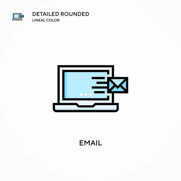 Ícone Vetor Email Conceitos Modernos Ilustração Vetorial Fácil Editar Personalizar —  Vetores de Stock