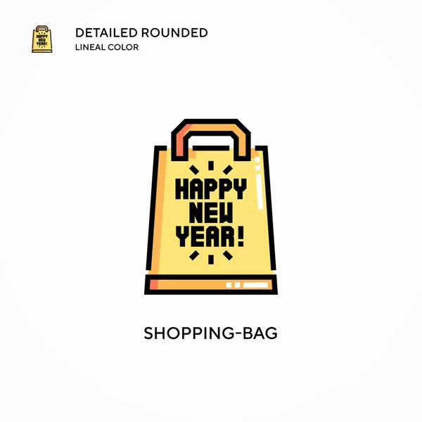 Icono Vector Bolsa Compras Conceptos Modernos Ilustración Vectorial Fácil Editar — Archivo Imágenes Vectoriales